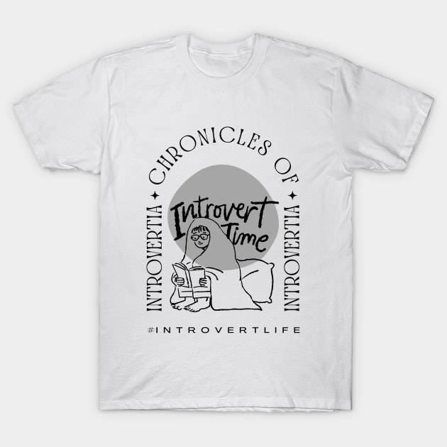 Chronicles of Introvertia greyscale T-Shirt by merchbykaez